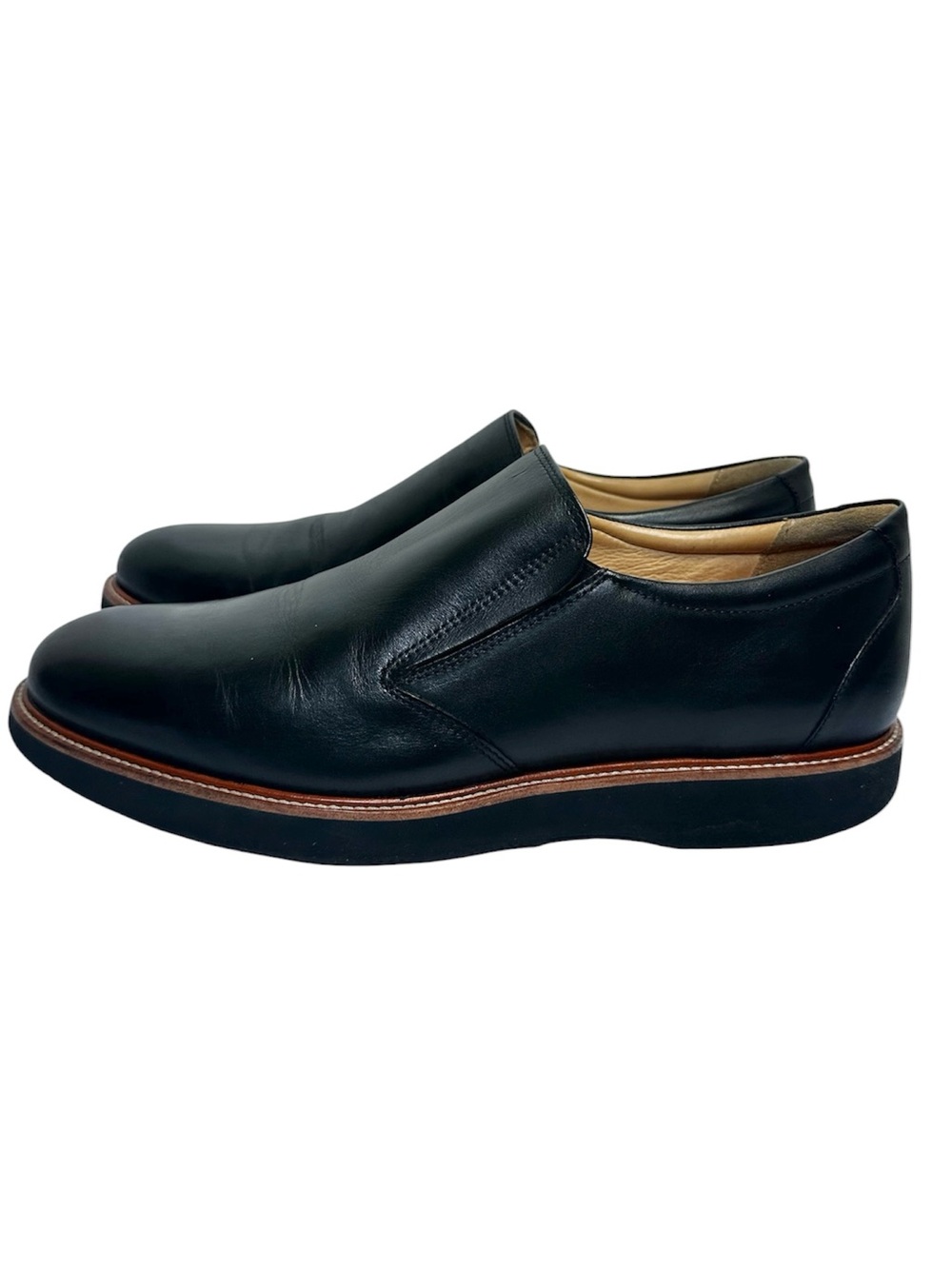 Samuel Hubbard Men's Black Frequent Traveler Slip On Loafers- Size 11
